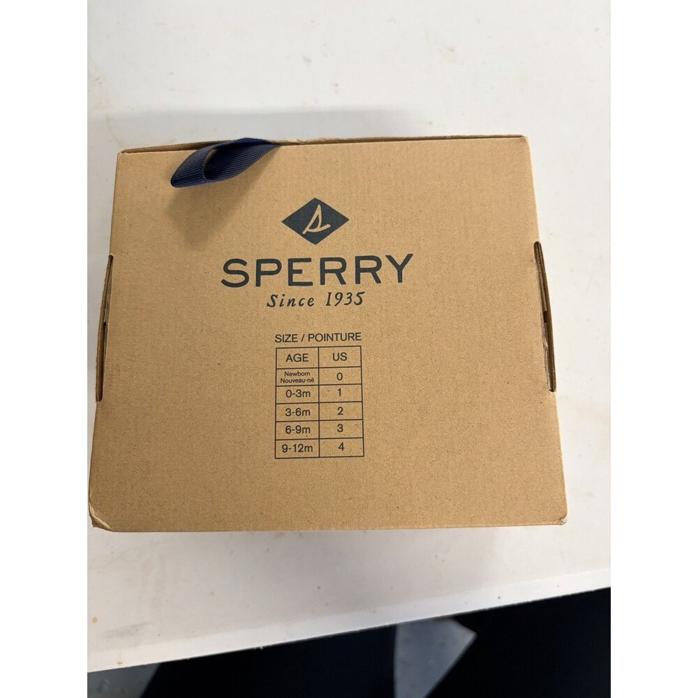NIB Infant Baby Sperry Intrepid Crib Cigar Boat Shoe Brown Sz 2 - Picture 6 of 7